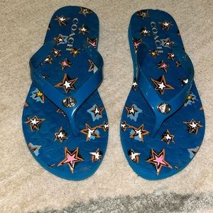 Coach flip flops worn once